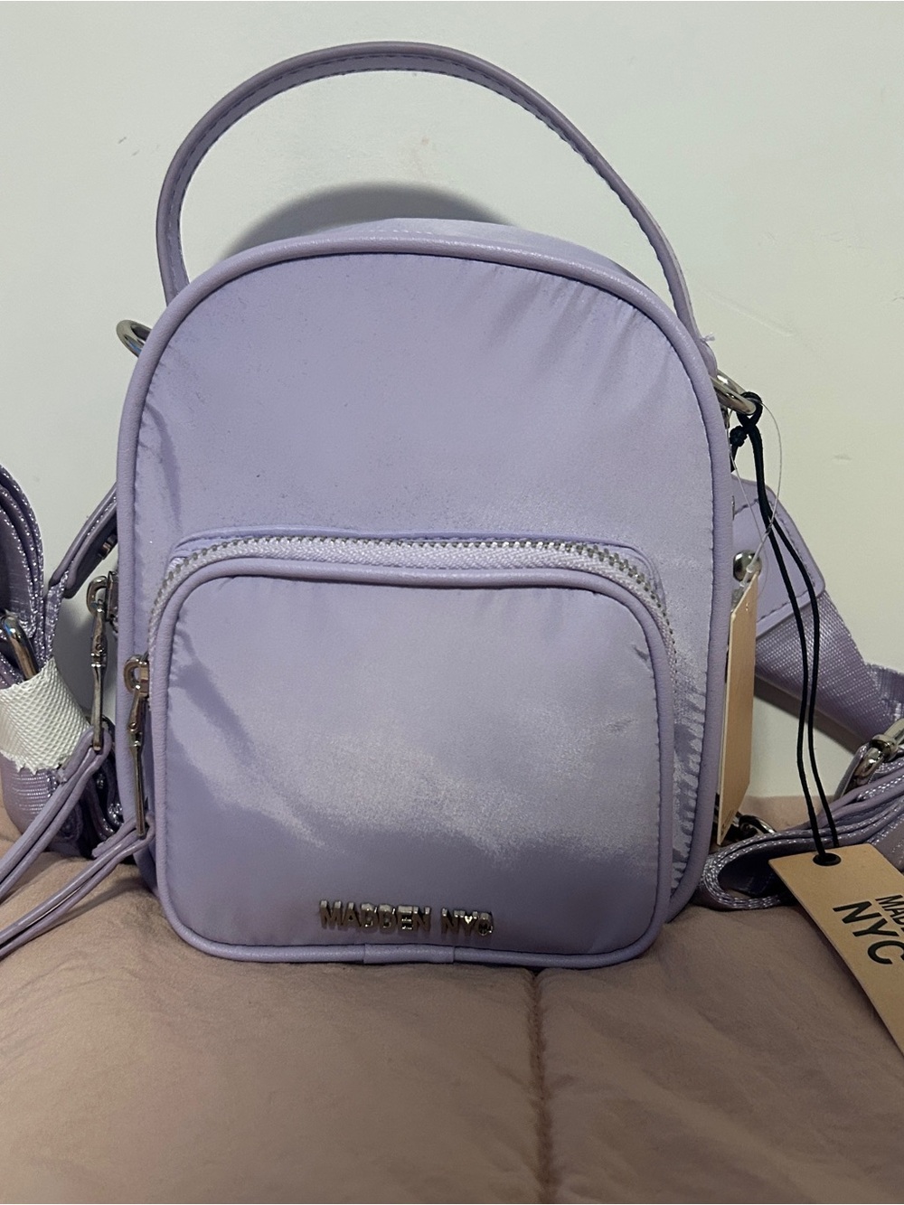 Madden NYC Lilac Mini Backpack and Shoulder Bag
